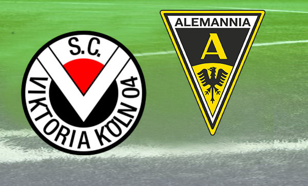 Logos von SC Viktoria Köln und Alemannia Aachen (Grafik)