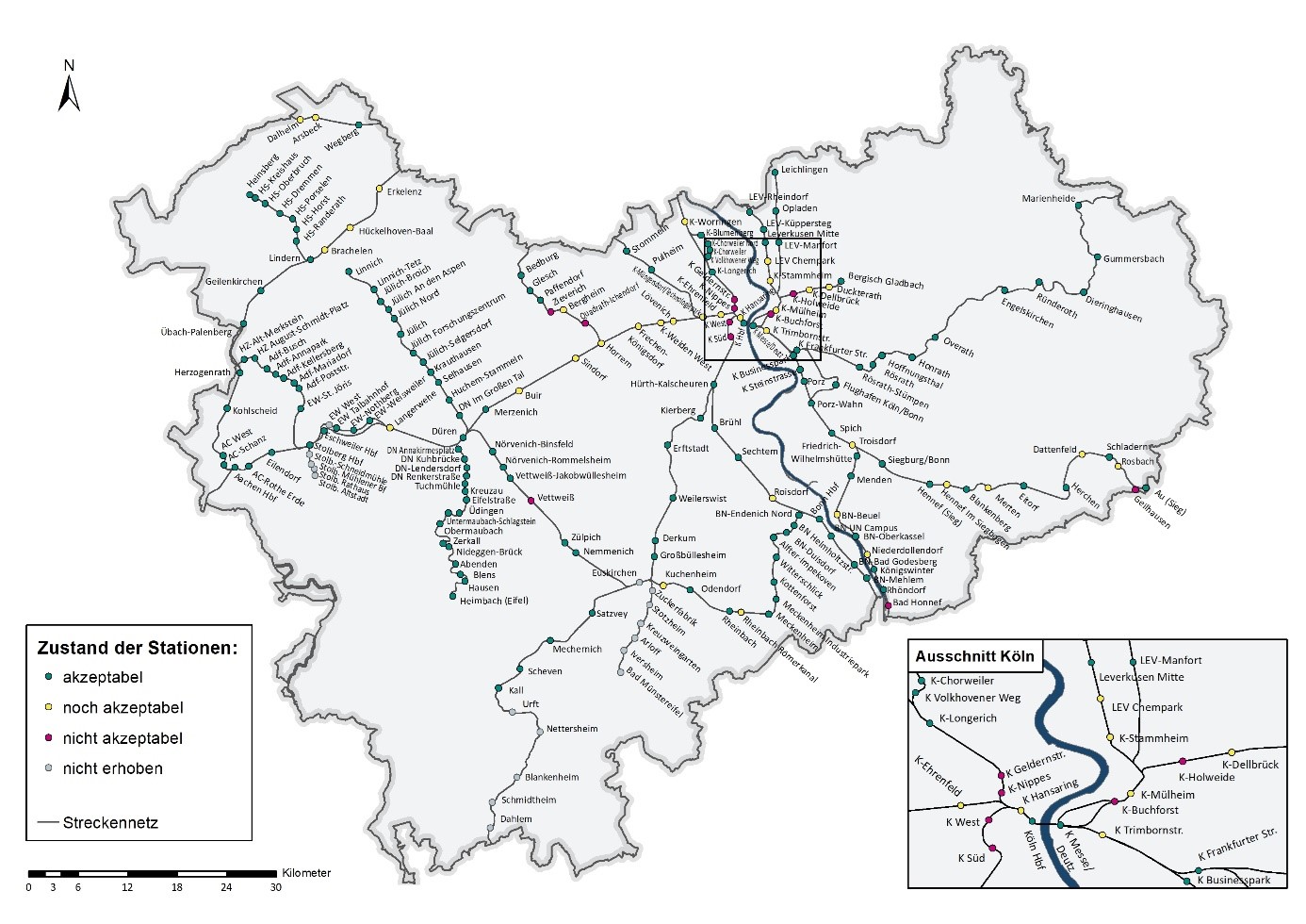 Stationsqualität 2022 - Kartenübersicht Stationsqualität