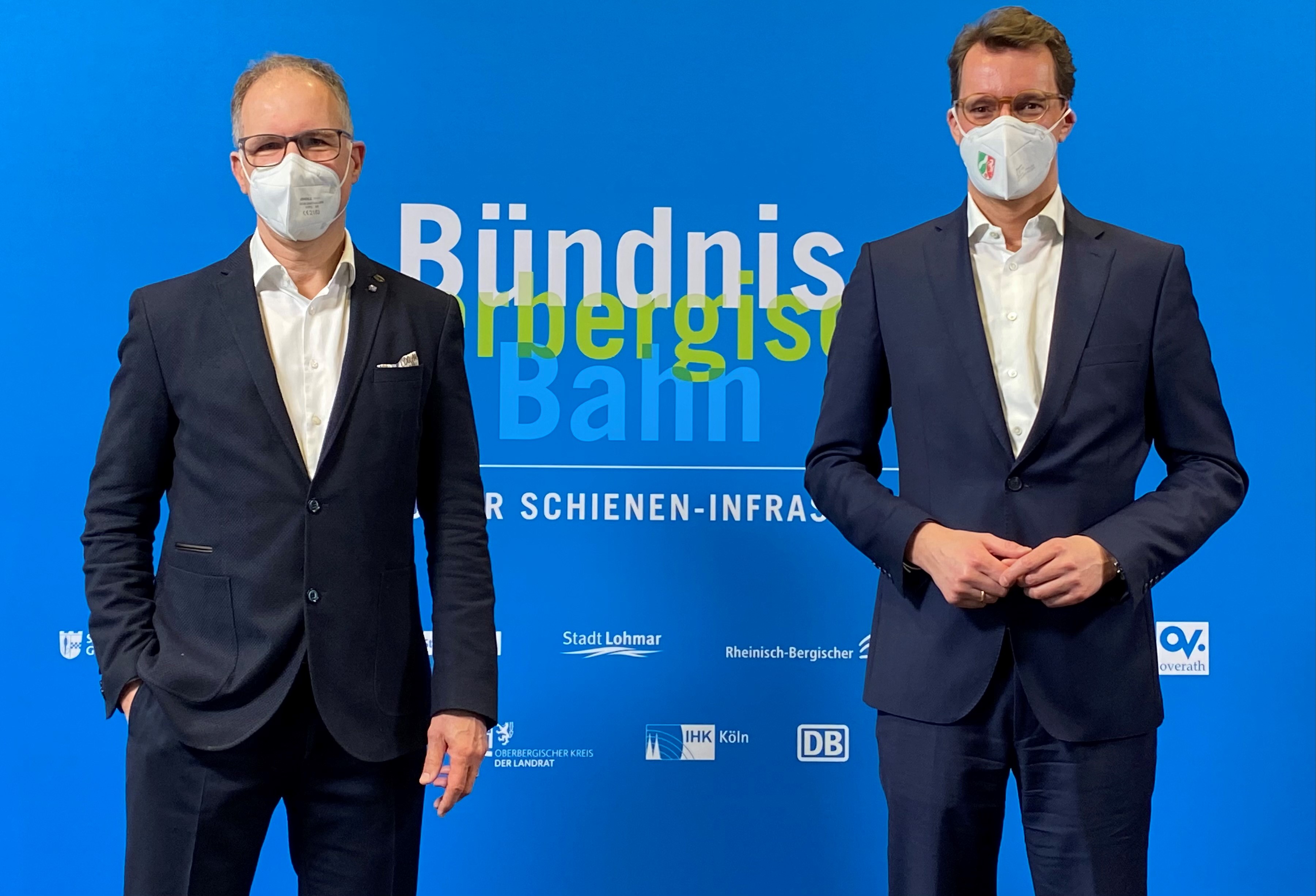 Links: Norbert Reinkober; Rechts: Hendrik Wüst