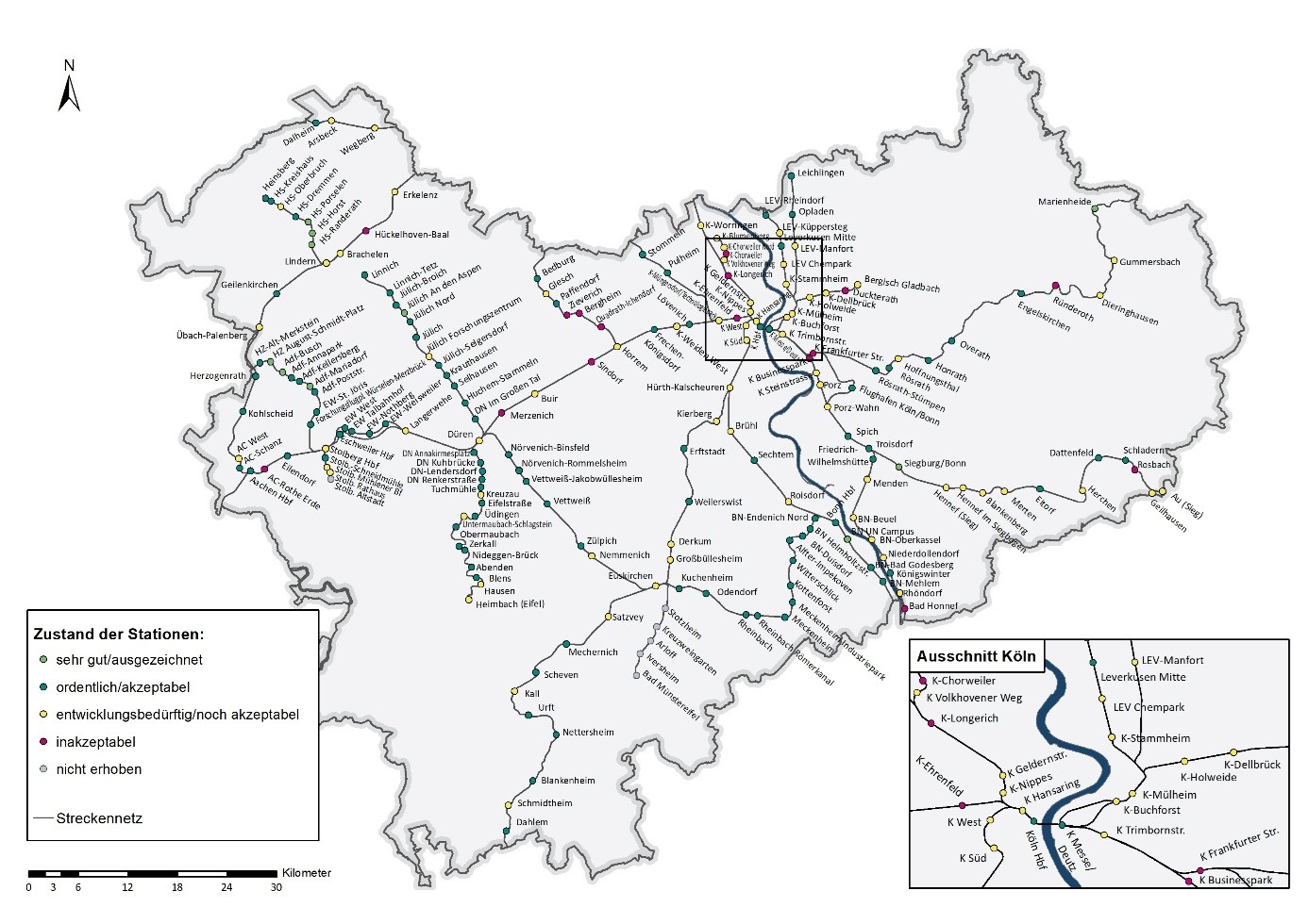 Stationsqualität 2025 - Kartendarstellung