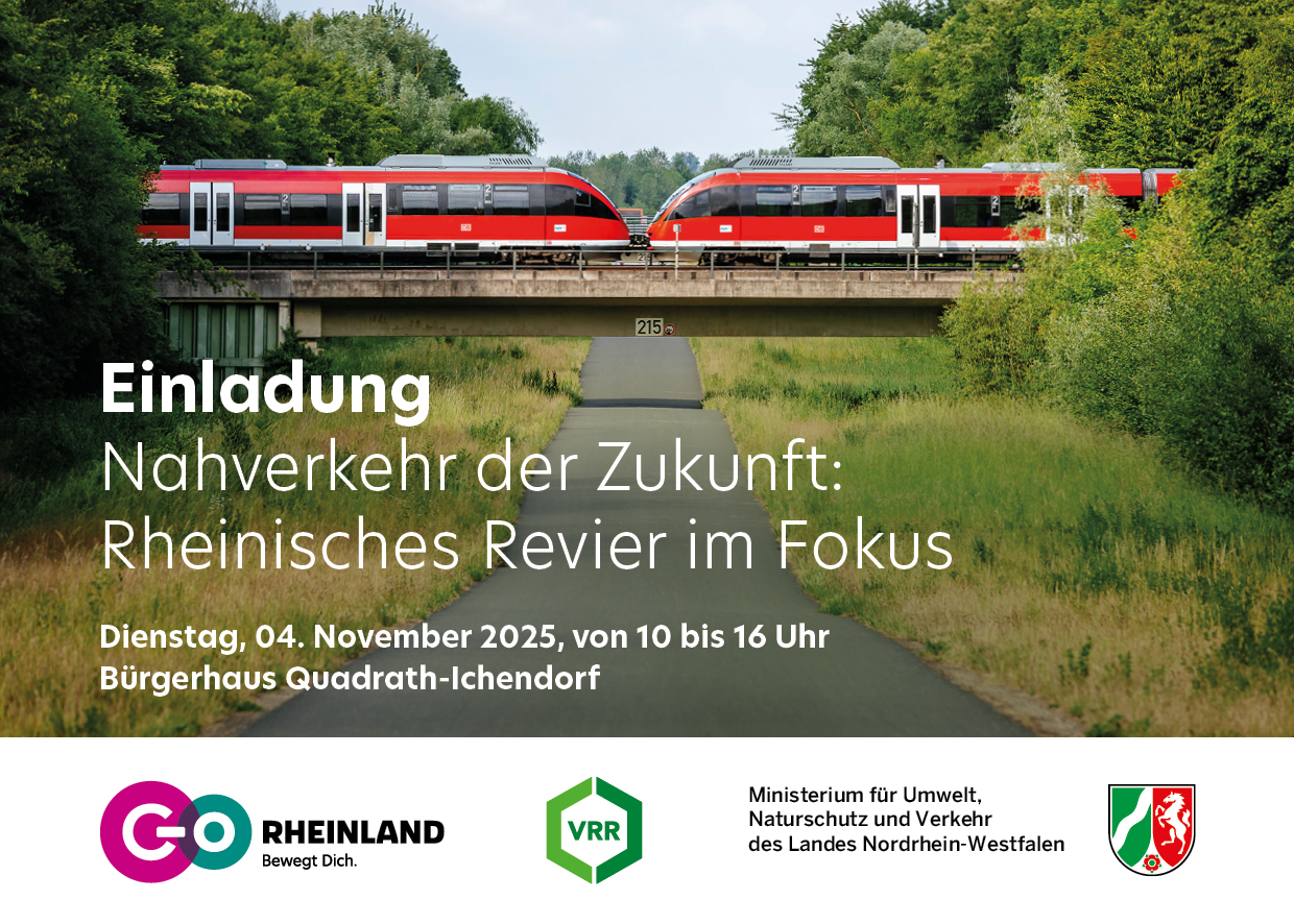 Einladung zur Nahverkehrskonferenz im Rheinischen Revier