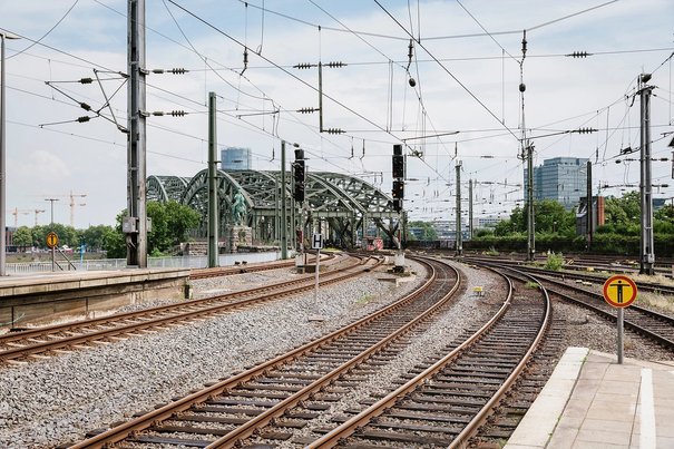 Köln Hbf - Gleisanlagen Zufahrt Hohenzollernbrücke