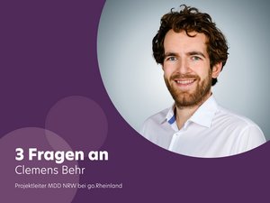 3 Fragen an: Clemens Behr, Projektleiter Multimodale Datendrehscheibe NRW (kurz MDD NRW)