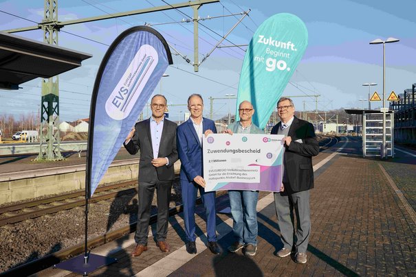 Übergabe eines symbolischen Förderschecks (© go.Rheinland GmbH)