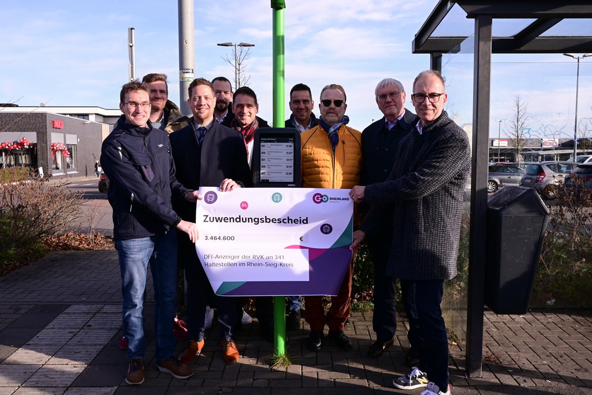 Linksrheinischer Rhein-Sieg-Kreis setzt auf Digitale Haltestellen Linksrheinischer Rhein-Sieg-Kreis setzt auf Digitale Haltestellen