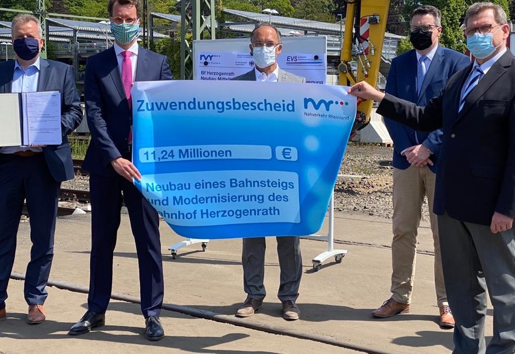 NVR und EU fördern die Umgestaltung des Bahnhofs Herzogenrath mit gut 11 Millionen Euro