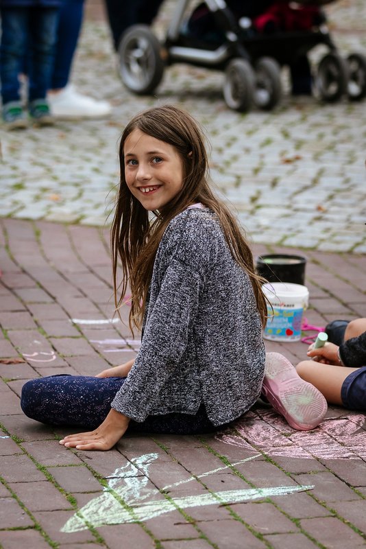 Straßenraum für Kinder (© Zukunftsnetz Mobilität NRW / Smilla Dankert)