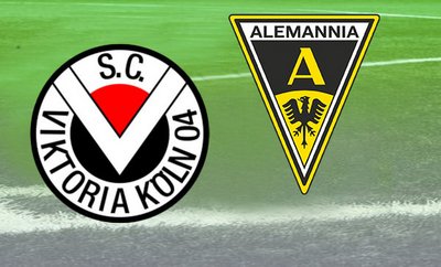 Logos von SC Viktoria Köln und Alemannia Aachen (Grafik)