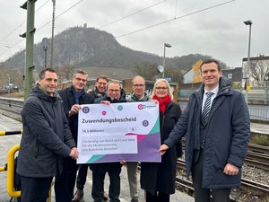 Bund und Land fördern den Ausbau des Bahnhofs Rhöndorf mit 16,5 Millionen Euro